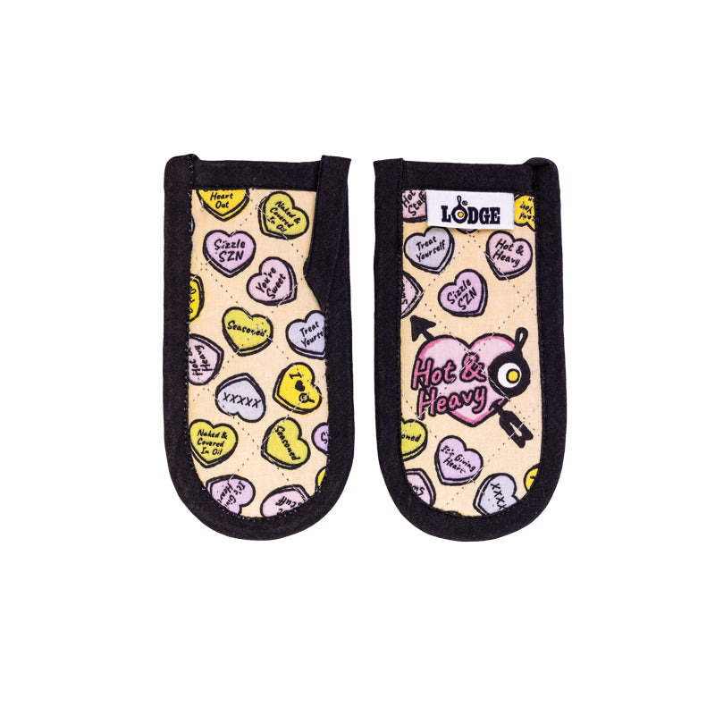 Conversation Heart Handle Holders. Set of Two
