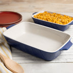 Medium Stoneware Casserole Dish. 11 x 7.5 Inch