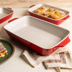 Large Stoneware Casserole Dish. 13 x 9 Inch