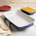 Large Stoneware Casserole Dish. 13 x 9 Inch