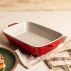 Small Stoneware Casserole Dish. 9 x 6 Inch