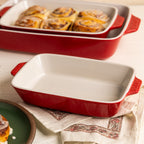 Small Stoneware Casserole Dish. 9 x 6 Inch