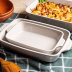Small Stoneware Casserole Dish. 9 x 6 Inch