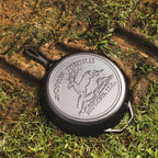 12 Inch Seasoned Cast Iron Skillet. John Deere Hometown