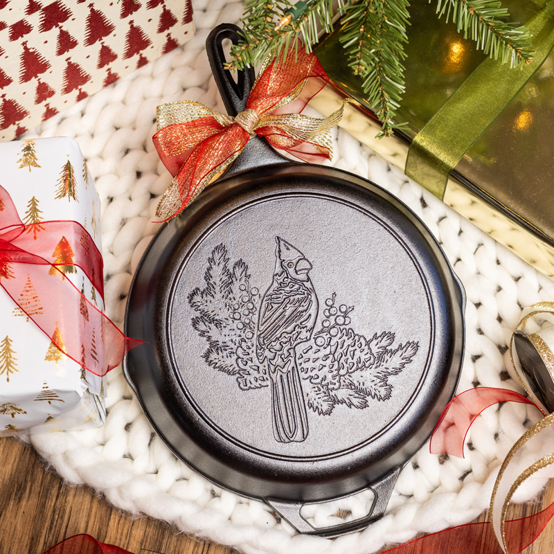 Lodge 10.25 Inch Seasoned Cast Iron Cardinal Skillet