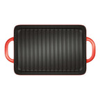 Enameled Cast Iron 12.5 x 8 Inch Grill Pan