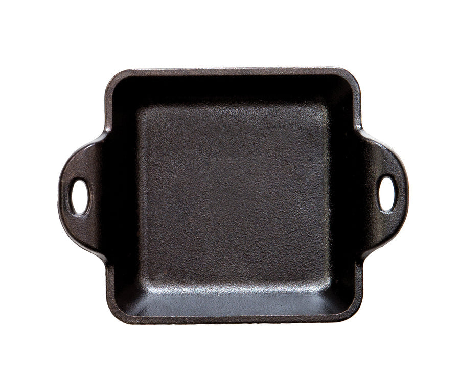 Heat-Treated 10 Ounce Square Cast Iron Mini Server 