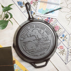 Lodge 12 Inch Seasoned Cast Iron Skillet. Spacious Skies