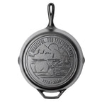 Lodge 12 Inch Seasoned Cast Iron Skillet. Spacious Skies