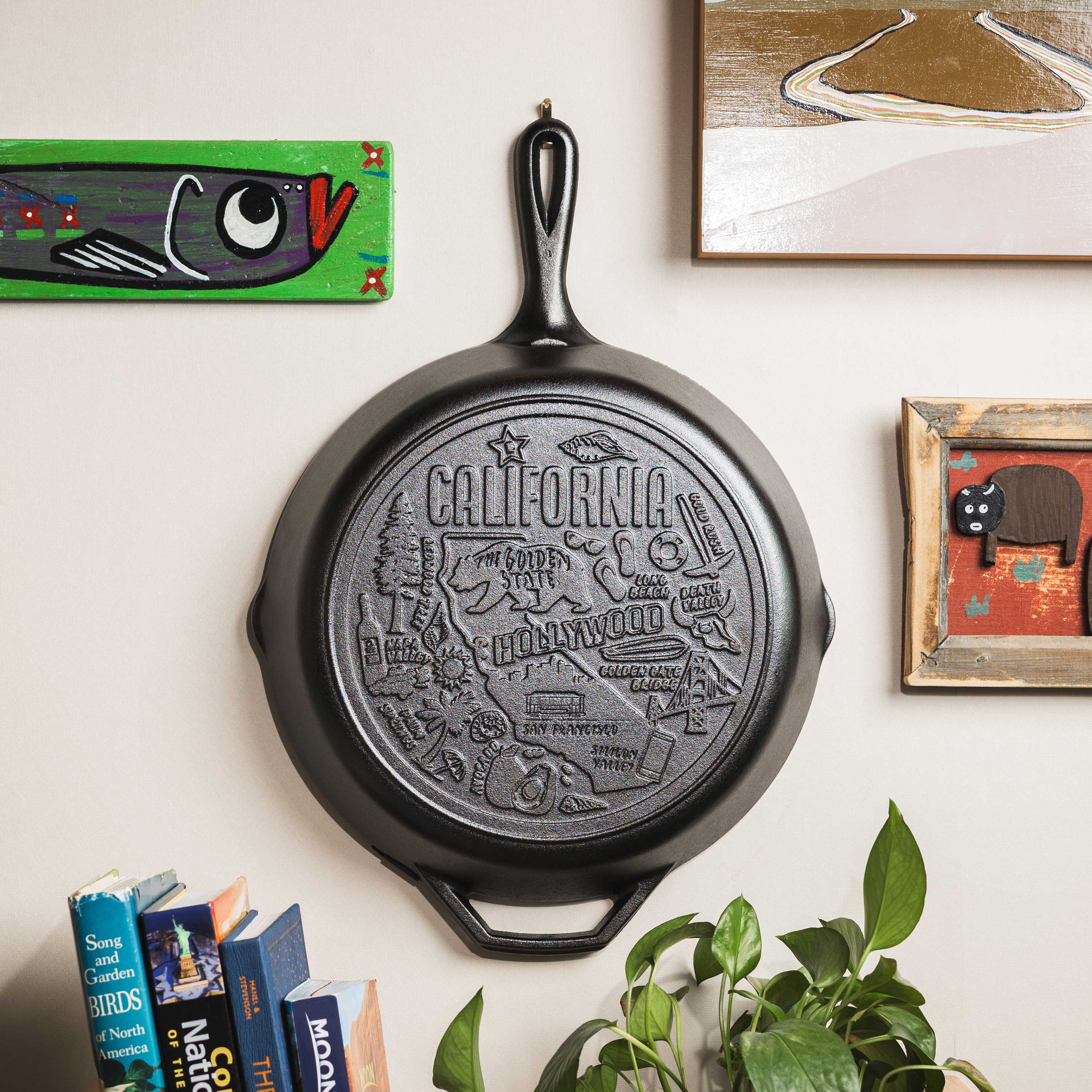 American Road Trip: 12 Inch Seasoned Cast Iron Skillet. California