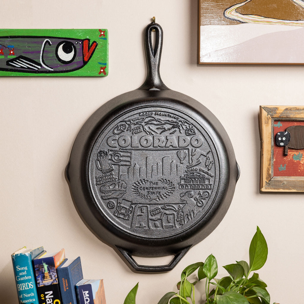 American Road Trip: 12 Inch Seasoned Cast Iron Skillet. Colorado
