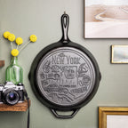 American Road Trip: 12 Inch Seasoned Cast Iron Skillet. New York