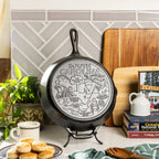 American Road Trip: 12 Inch Seasoned Cast Iron Skillet. South Carolina