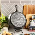 American Road Trip: 12 Inch Seasoned Cast Iron Skillet. Tennessee