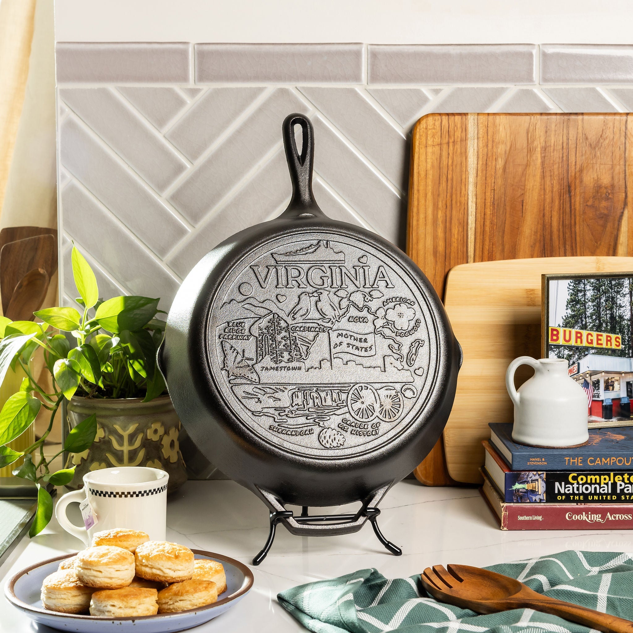 American Road Trip: 12 Inch Seasoned Cast Iron Skillet. Virginia