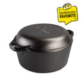 5 Quart Cast Iron Double Dutch Oven