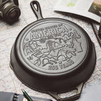Lodge 10.25 Inch Seasoned Cast Iron Skillet. USA Icons