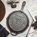 Lodge 10.25 Inch Seasoned Cast Iron Skillet. USA Icons