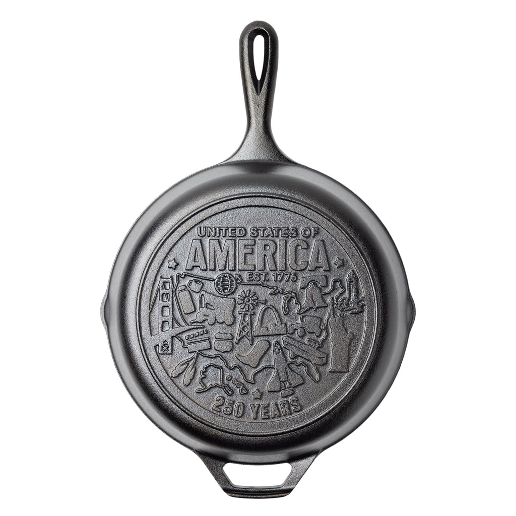 Lodge 10.25 Inch Seasoned Cast Iron Skillet. USA Icons
