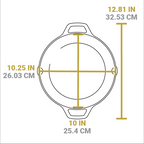 Wanderlust 10.25 Inch Cast Iron Dual Handle Camper Pan