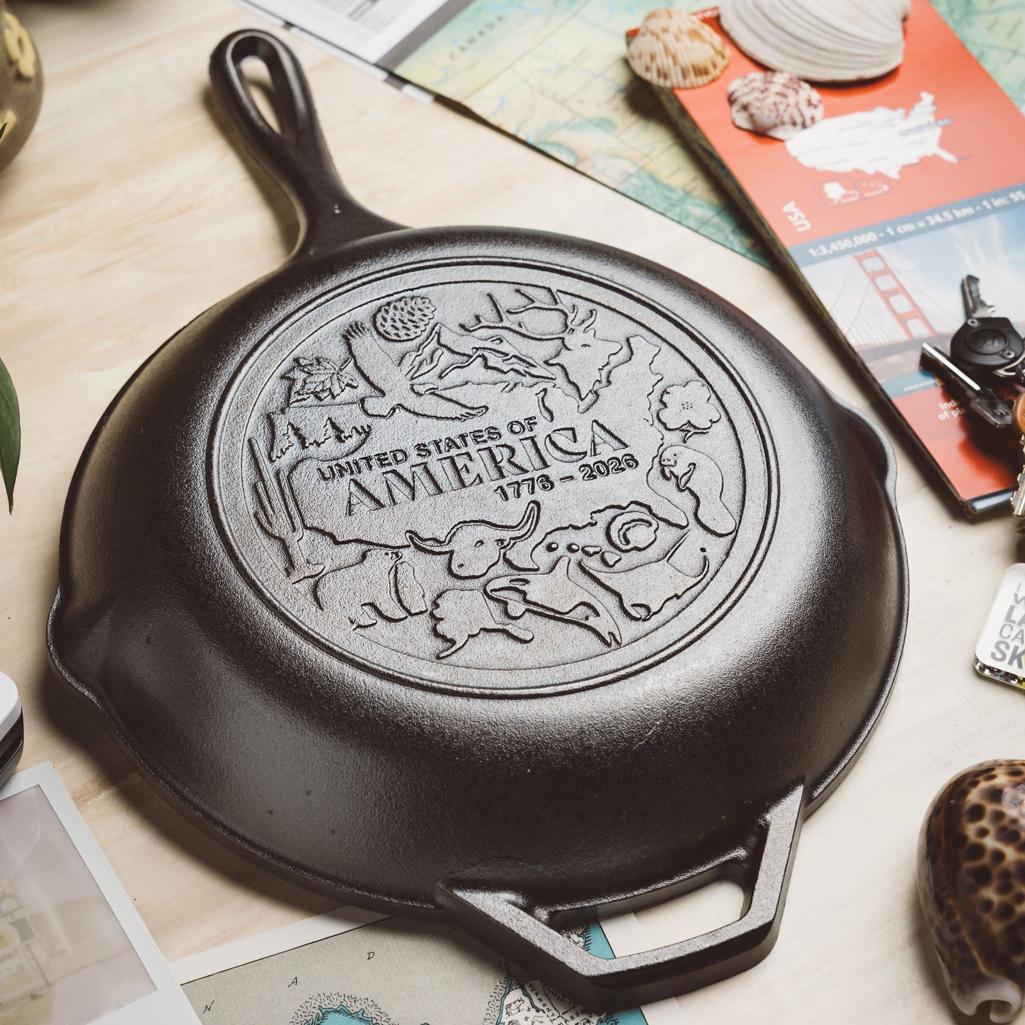 Lodge Chef Collection 10 Inch Seasoned Cast Iron Skillet. USA Frontier