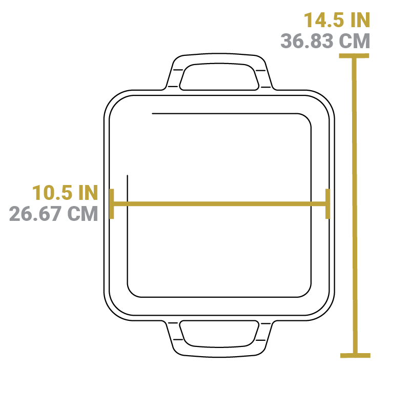 Chef Collection 11 Inch Cast Iron Square Griddle 