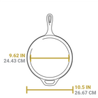 3.2 Quart Seasoned Cast Iron Combo Cooker