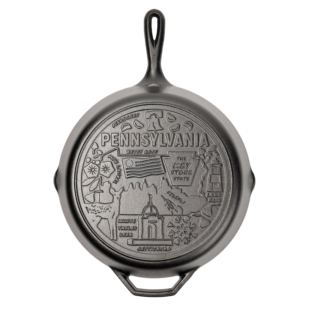American Road Trip: 12 Inch Seasoned Cast Iron Skillet. Pennsylvania