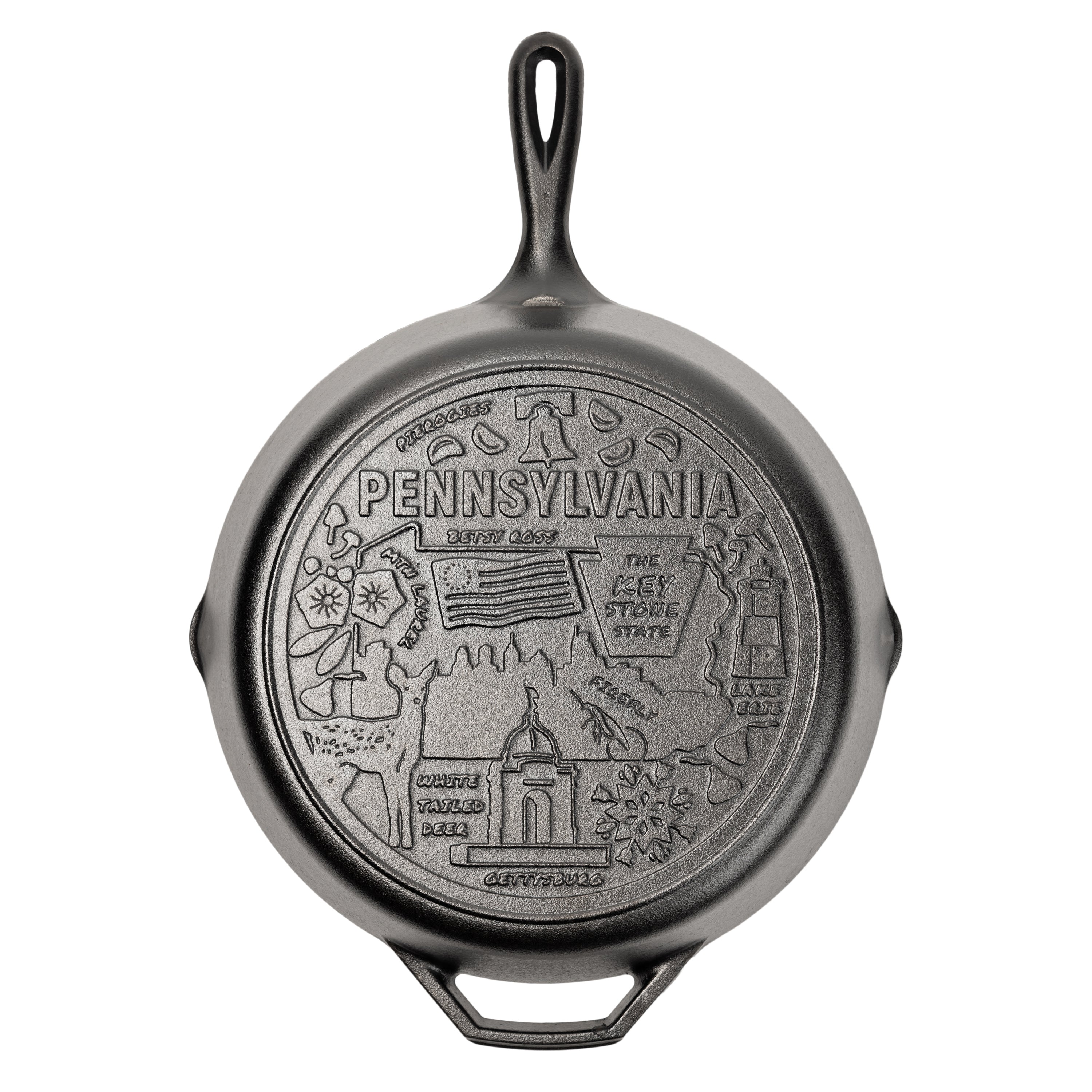 American Road Trip: 12 Inch Seasoned Cast Iron Skillet. Pennsylvania