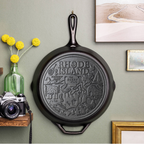 American Road Trip: 12 Inch Seasoned Cast Iron Skillet. Rhode Island