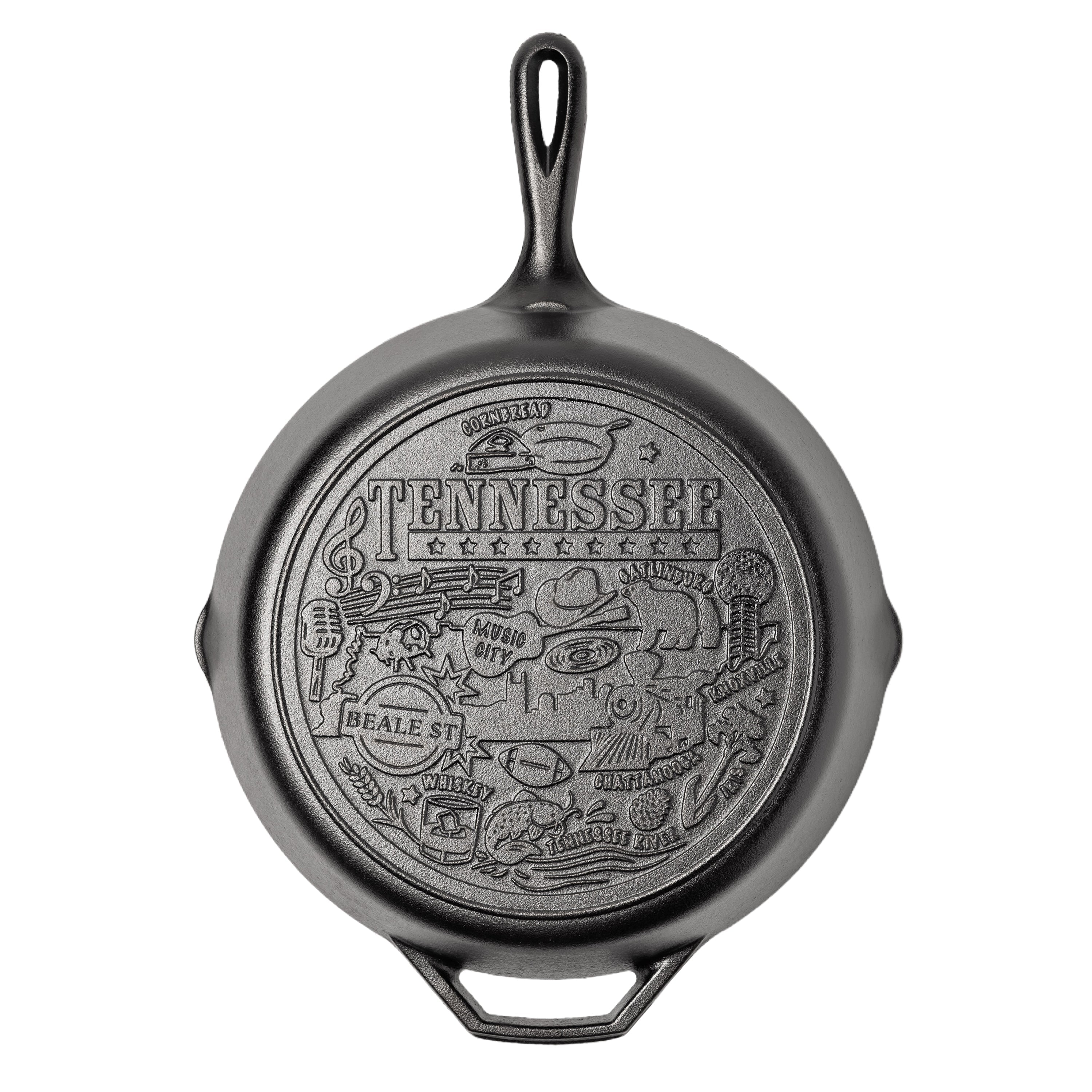 American Road Trip: 12 Inch Seasoned Cast Iron Skillet. Tennessee