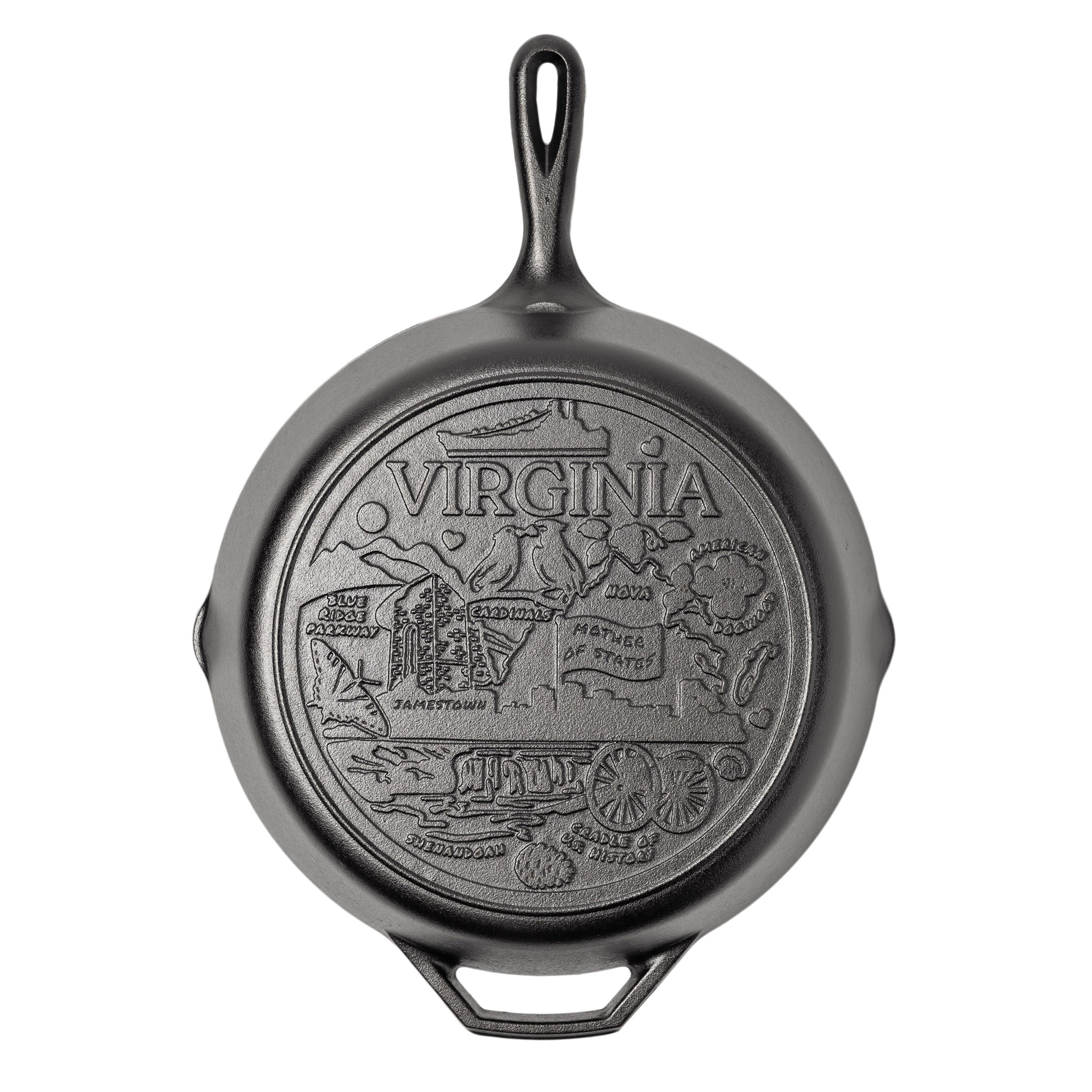 American Road Trip: 12 Inch Seasoned Cast Iron Skillet. Virginia