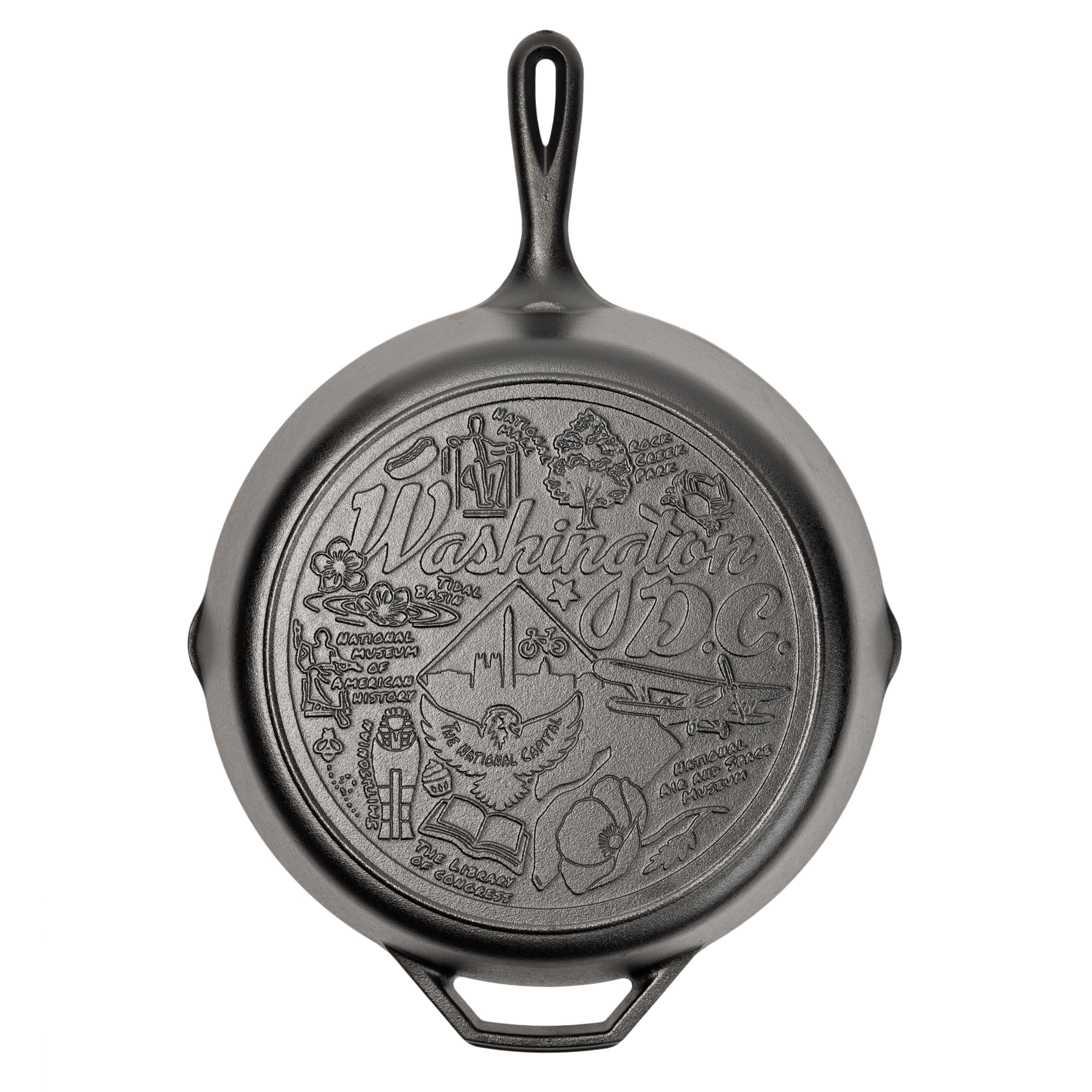 American Road Trip: 12 Inch Seasoned Cast Iron Skillet. Washington. D.C.