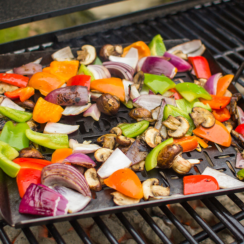 13 x 12 Inch Seasoned Carbon Steel Grilling Basket