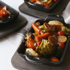 Heat-Treated Rectangular Cast Iron Mini Server 