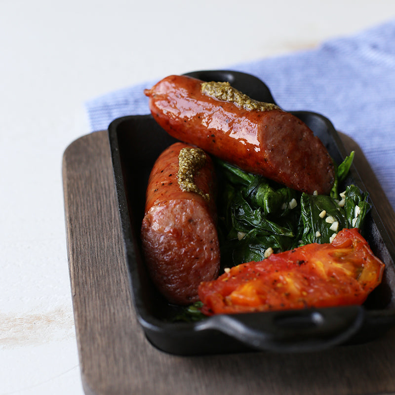 Heat-Treated Rectangular Cast Iron Mini Server 