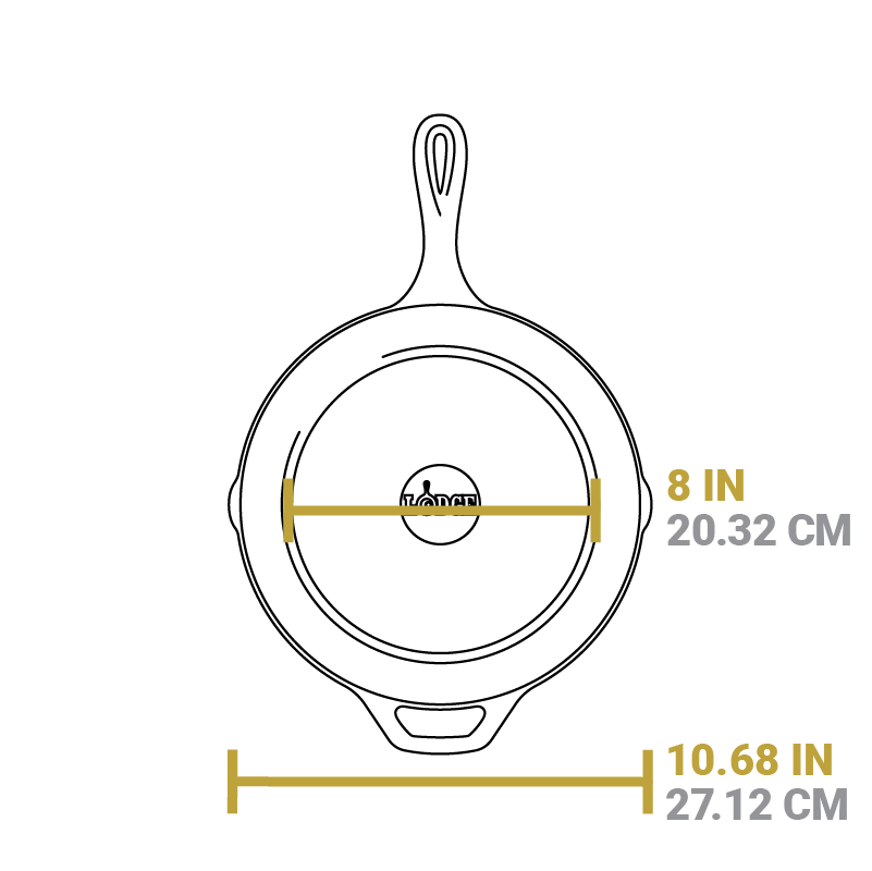 Lodge 10.25 Inch Seasoned Cast Iron Skillet. USA Icons